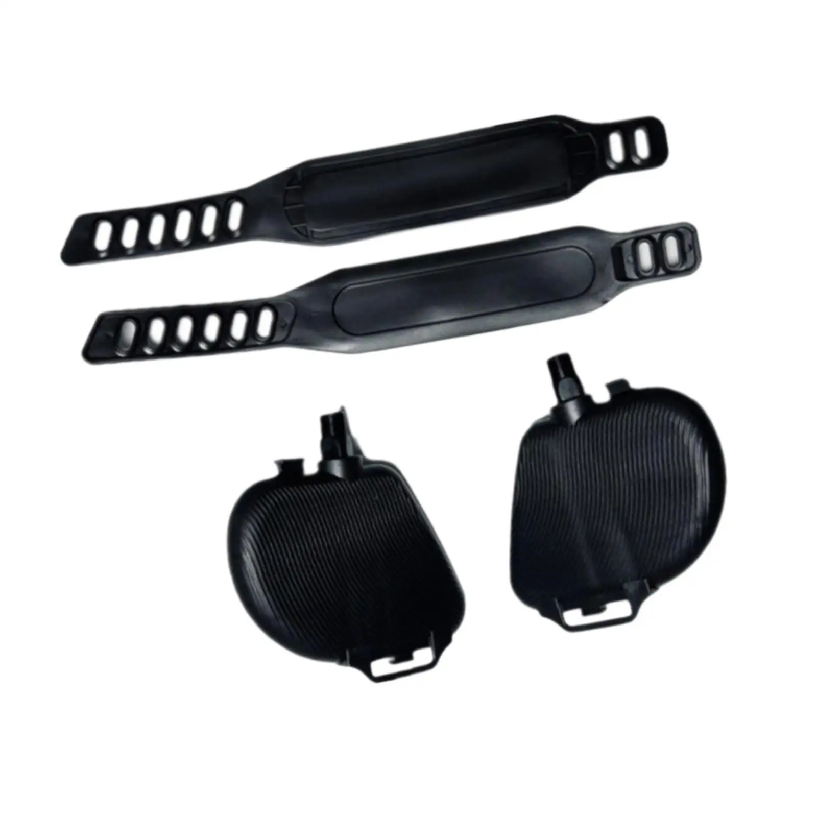Exercise Bike Pedals Multifunction Accessories AntiSlip Versatile Simple to Install with Straps for Fitness Riding Indoor Gym