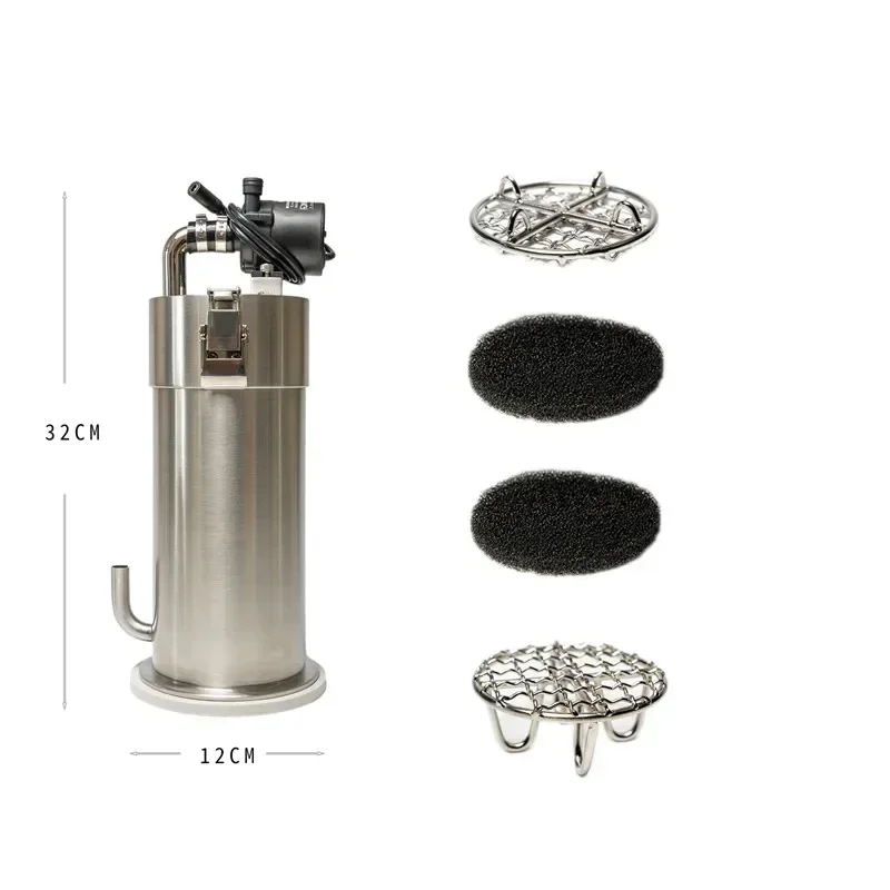 Aquarium Roestvrij staal Externe Pro-busfilters met pomp ADA-stijl Aquariumfilter Emmervat Nangон ак ienу oma