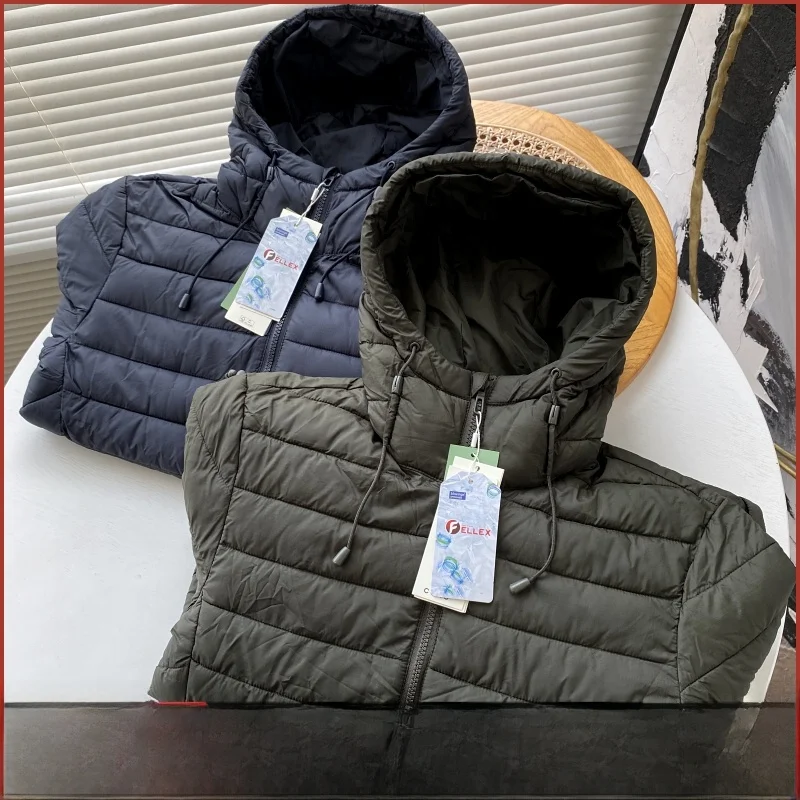 

FELLEX эффективная теплая куртка с капюшоном и хлопковой подкладкой, уличная повседневная одежда для мужчин и женщин, молодежная мода, Thiened Stand Fit