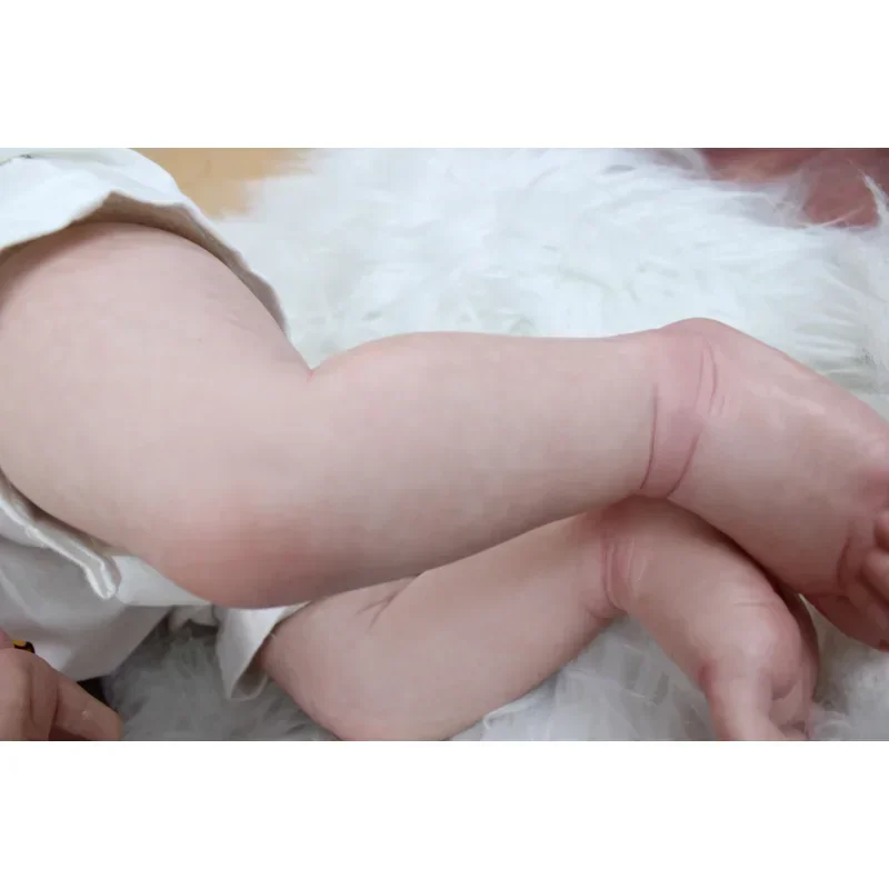60CMリアルな24インチリアルタッチ3Dペイント肌色シリコンリボーン幼児ベビー完成人形布製ボディリボーンドール