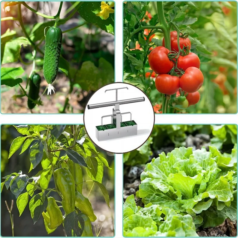 

ABVG-1 PCS Soil Block Maker Soil Blocking Tool Handheld Soil Blocker Silver Steel For Garden Prep Seedling Soil Block Maker