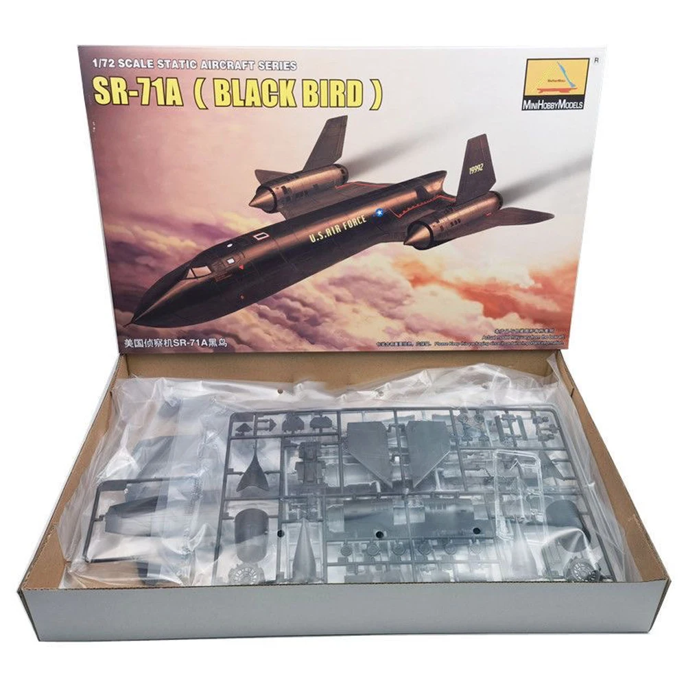 

MINIHOBBY 80201 масштаб 1:72 SR71 SR-71A черная птица пластиковая модель самолета для разведывания