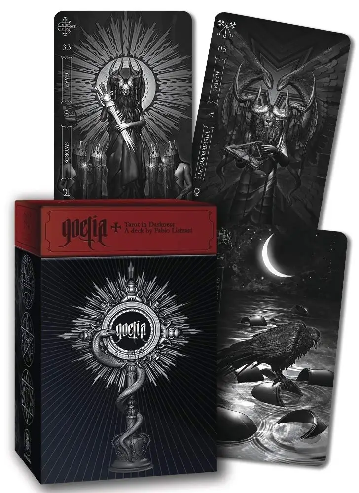 Goetia Tarot in Darkness Tarot Cards Tarot Deck Table Oracle for Divination Fate English Version Board Games Playing Cards Party