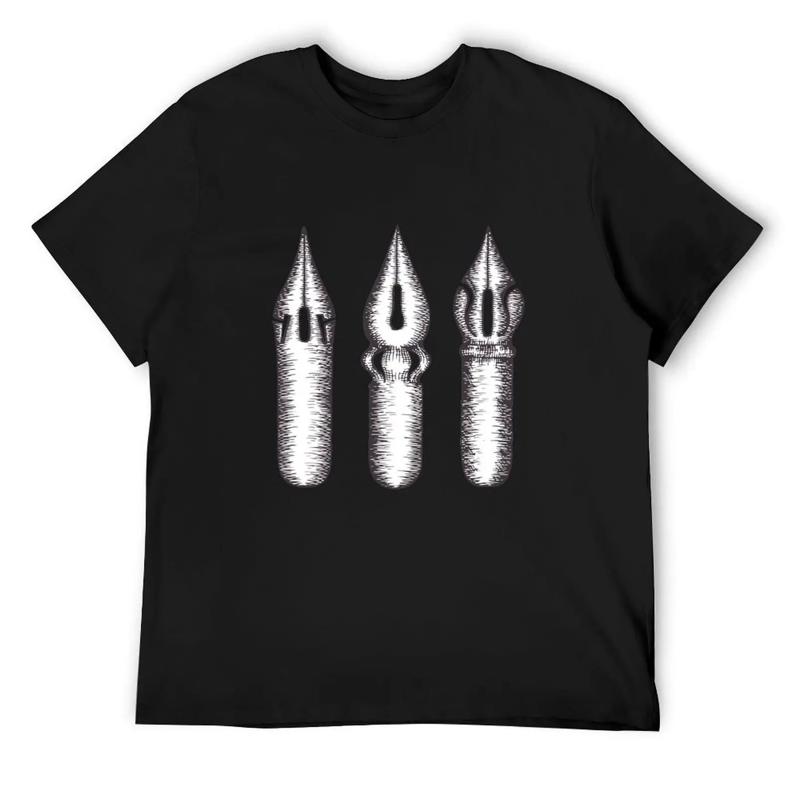 

Dip Pen Nibs (Lake Blue and White) T-Shirt funny meme t-shirts custom t-shirts rapper graphic tees customs mens t shirts