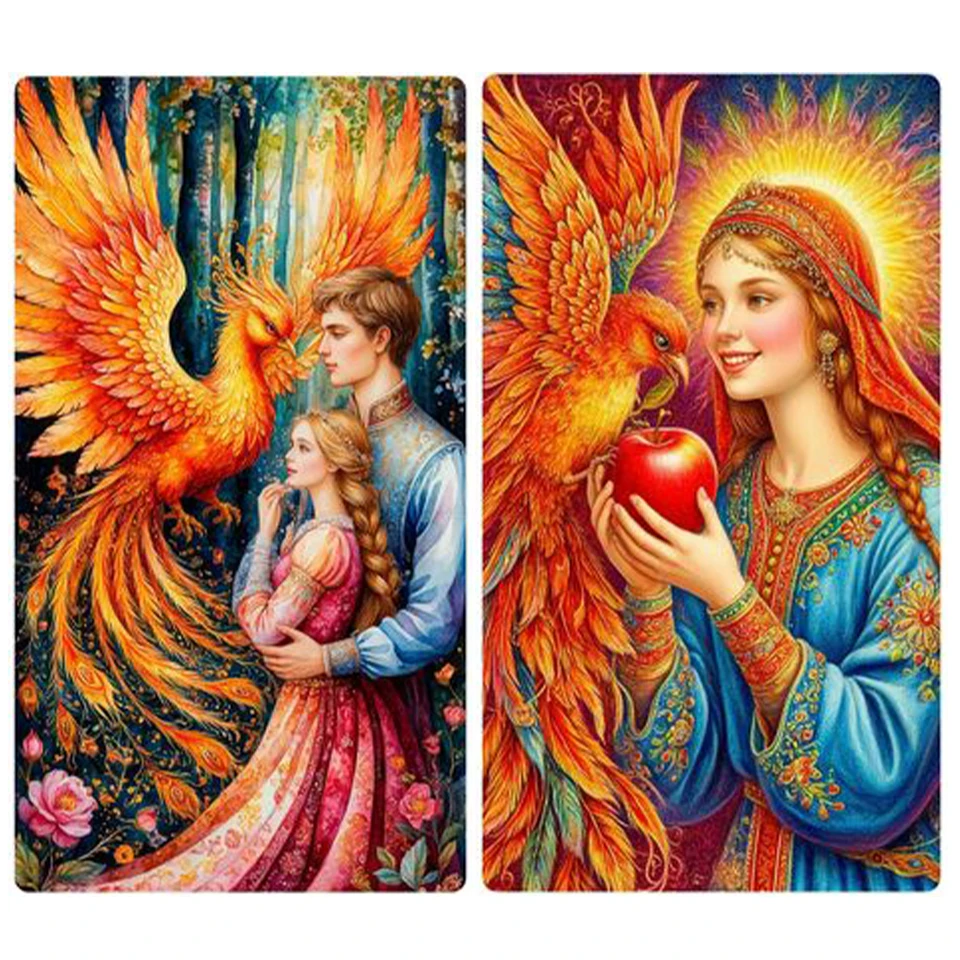 

5DDIY Diamond Painting Art Love Beautiful Women Phoenix Diamond Mosaic Abstract Rhinestone Embroidery Home Decoration