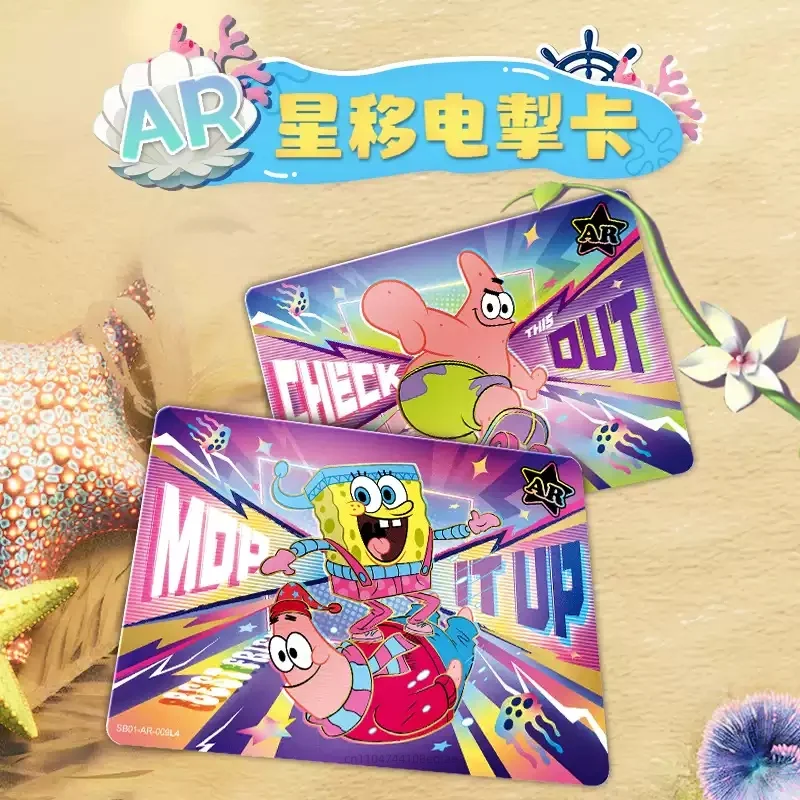 KAYOU Genuine SpongeBob SquarePants Card Collection Fun Time Edition Collectible Cards Anime Peripheral Children’s Holiday Gift