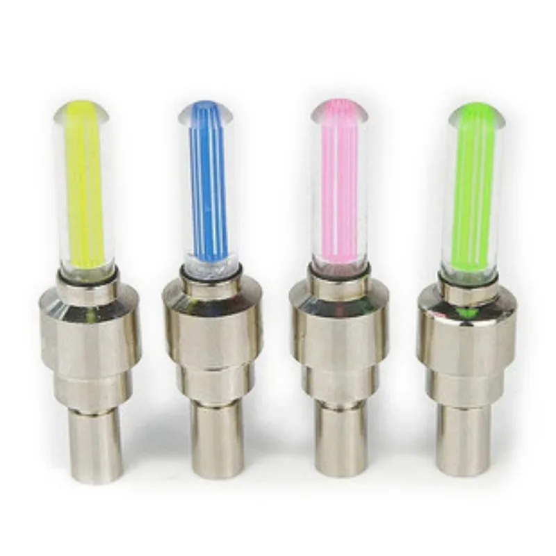 Bicycle Light Led Air Nozzle Lamp Fine Workmanship Auto Styling Auto LED NEON Light Tire Wheel Valve Cap for Modification 1PC