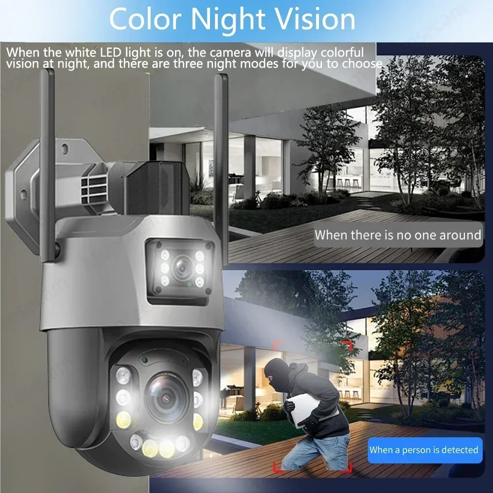 20X Zoom Wifi PTZ CCTV System kamer bezpieczeństwa 8CH 6MP Wifi NVR Kit XMEYE Outdoor Human Detection CCTV Video Surveillance Kit 4CH