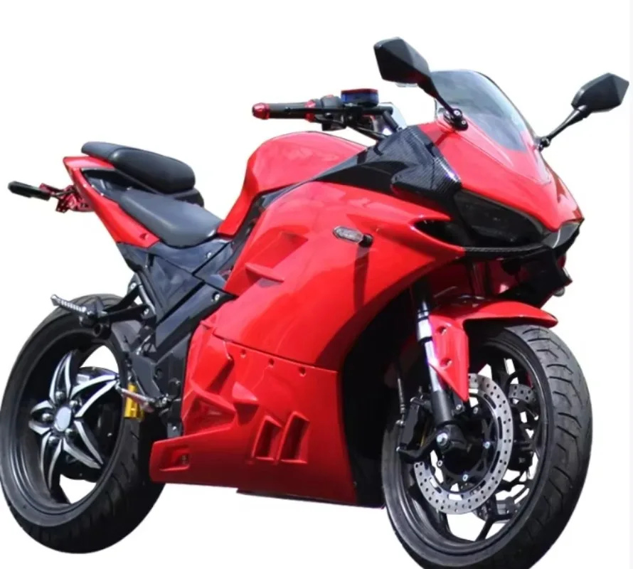 2025 New Style 3000W High-Speed Electric Sport Moped Vintage Racing Motorcycle For Adults 80km/h 72V Voltage Model JL