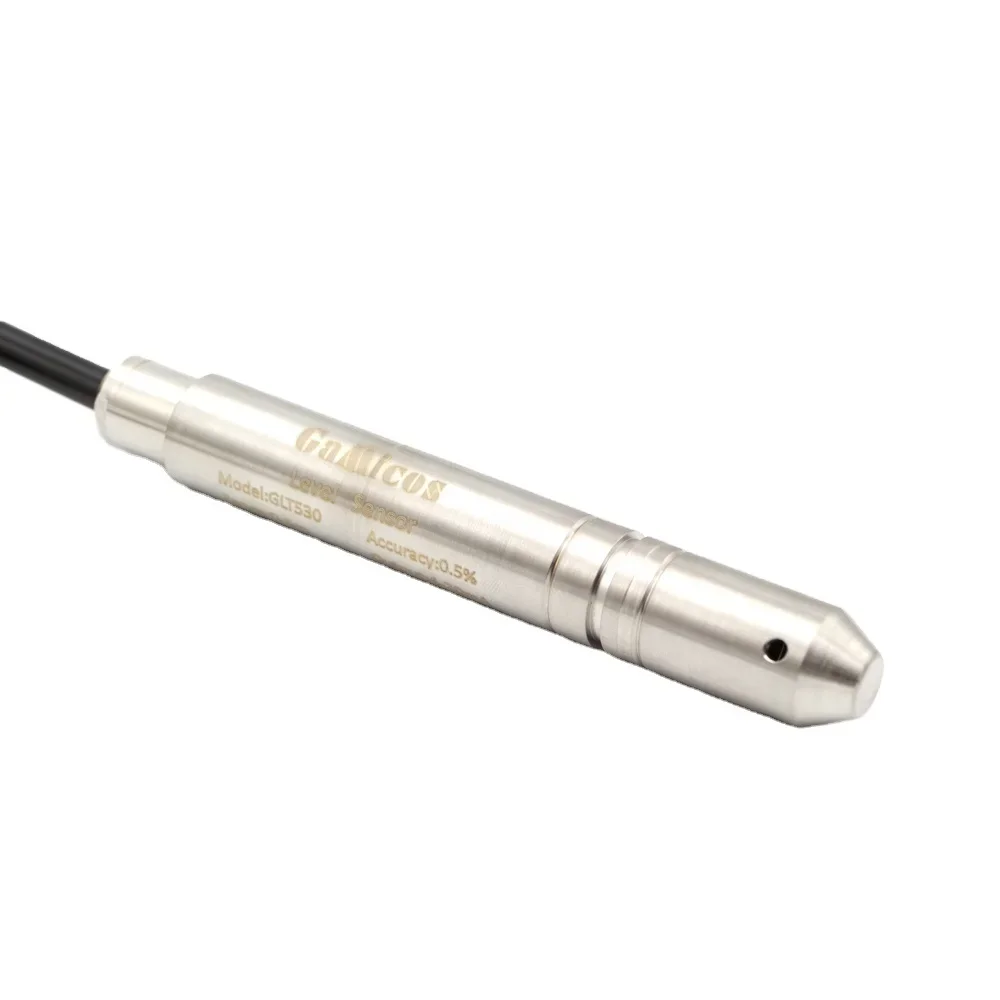 Slim 16mm Submersible Level Sensor for Borehole Water Monitoring 19mm Piezometer Water Level Probe High Accuracy 0.25%FS