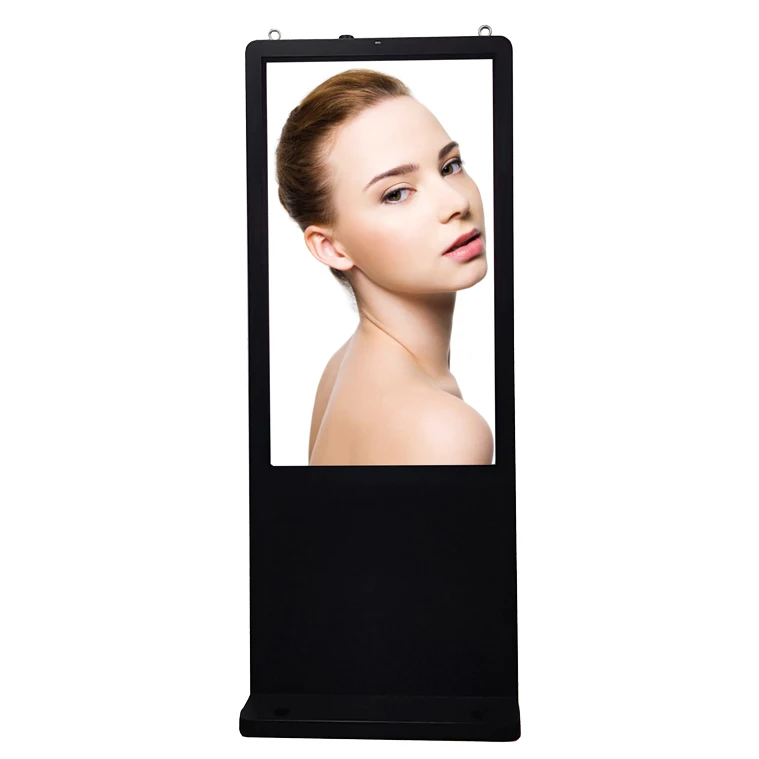 50 Zoll 55" 65" Semi Outdoor Non-Touchscreen Monitor Digital Signage Werbung Display Kiosk auf der Straße