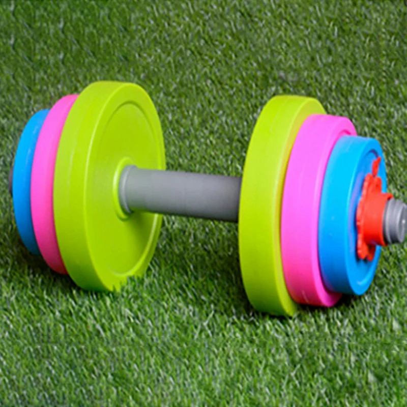 Children's Dumbbell Toy Sensory Training Equipment Children's Weightlifter Kids Toys Barbell Toy Set Dumbbell Toy Set