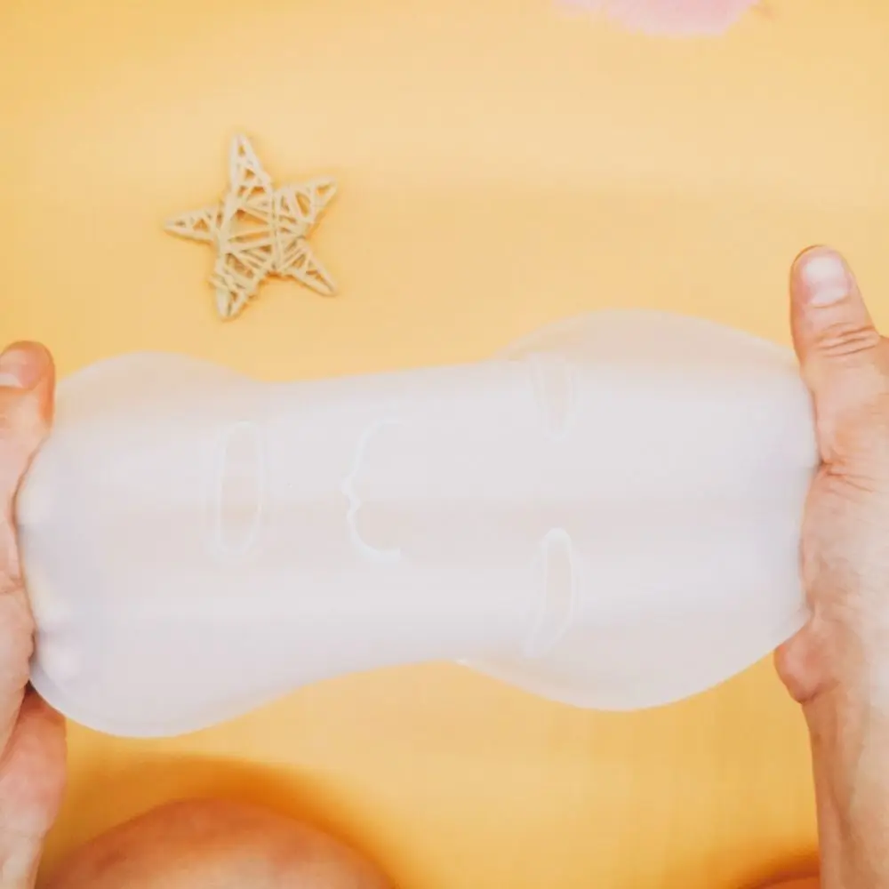 New Silicone Facial Mask Mold Masks Making Tool Reuseable Clear Mask Mould Tray Transparent Portable Eye Mask Mold
