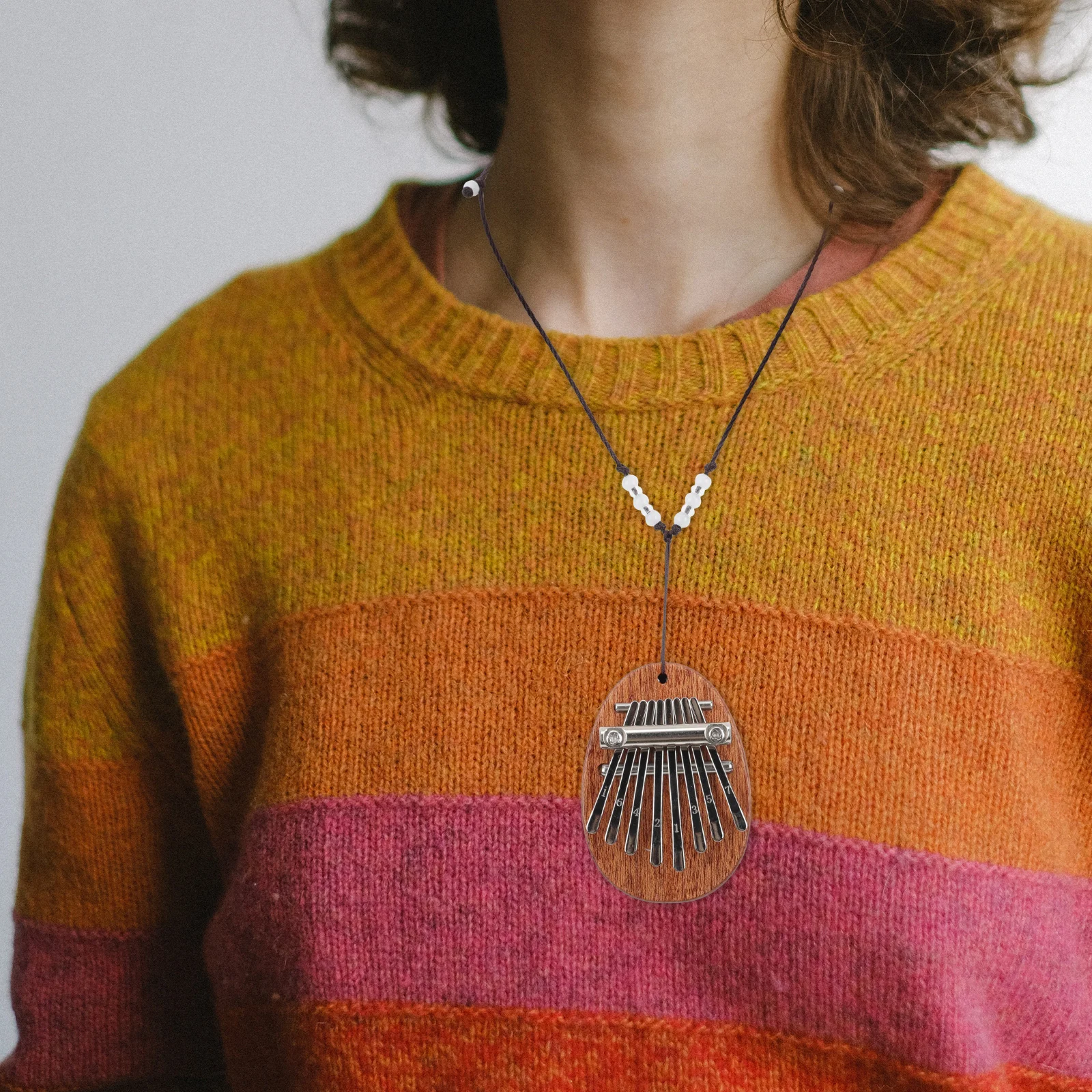 

8 Tone Thumb Kids Music Toy Musical Instrument Stainless Steel Beginners Kalimba Wood Kalimba Finger Piano Small Thumb Piano