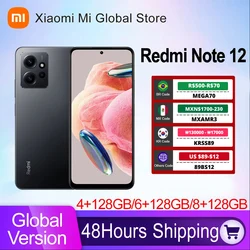 Xiaomi-Smartphone Redmi Note 12, versión Global, 120Hz, AMOLED, Snapdragon®Cámara de 50MP de carga rápida 685, 33W, batería de 5000mAh