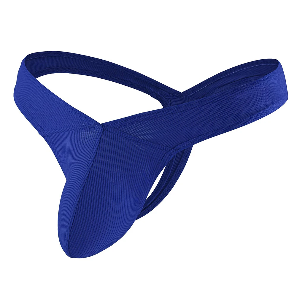 Men\'s T-Back G-String Underwear with U Convex Pouch and Soft Stretch Fabric Low-Rise Thong Underpant for All-Day Wear Comfort