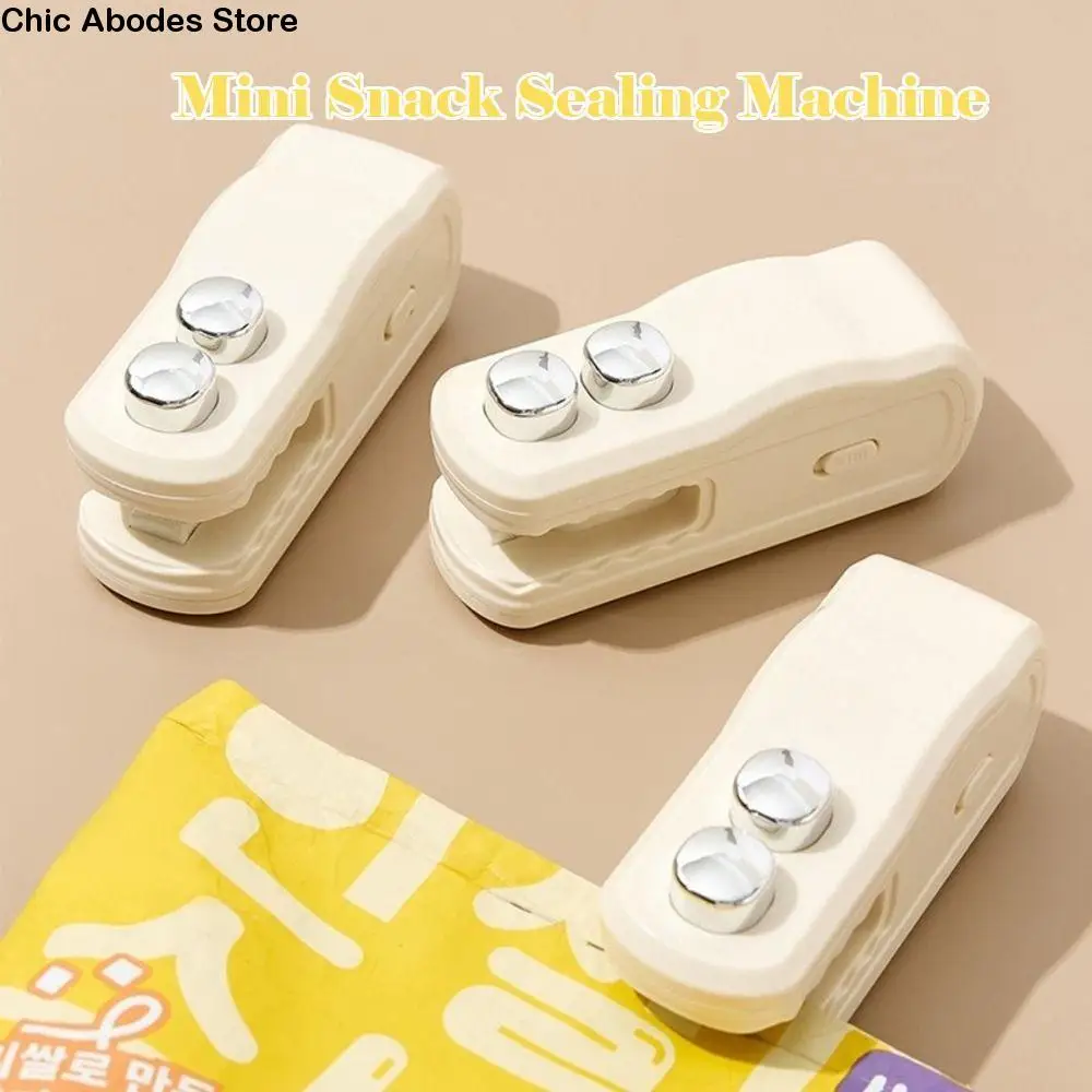 

Magnetic Suction Snack Sealing Machine Rechargeable Handheld Mini Bag Sealer Keep Fresh Hand Pressure Heat Sealer Heat Seal Tool