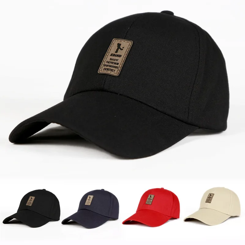 Summer Fashion Baseball Caps for Men Women Solid Snapback Label Stick Sunhat Outdoor Breathable Mesh Hat Trucker Cap