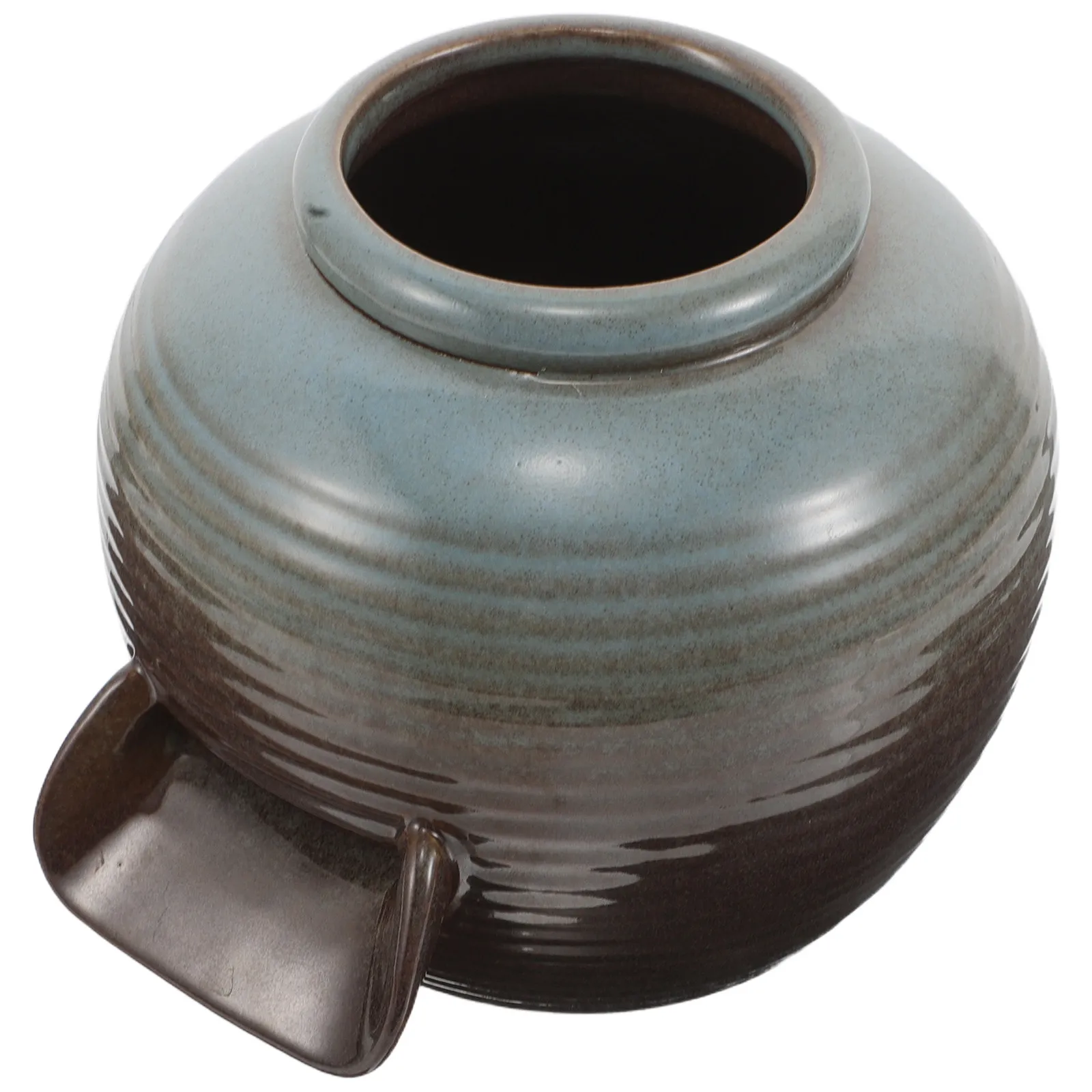 Circulating Waterfall Jar Ceramic Outdoor Water Fountain for Garden Courtyard Patio Indoor Decor Small Ceramic Fountain Pot Fish