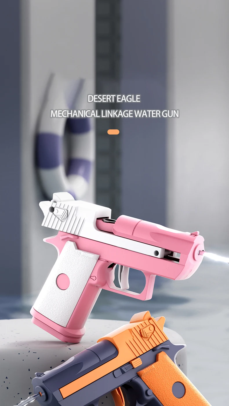 Mini pistolet à eau manuel, aigle du désert, jeu de tir, jouet de combat, jeu d'eau, jouets d'extérieur d'été pour enfants, cadeaux pour garçons  26