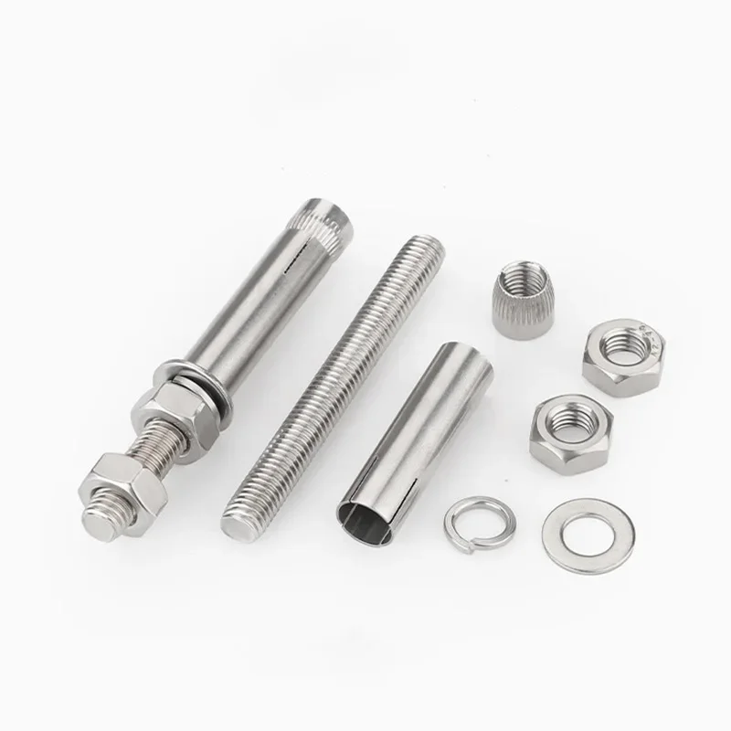 1Pc M6 M8 M10 M12 M16 304 Stainless Steel Extended Long Expansion Screws Bolt Sleeve Anchors For Ceiling Hanger Lengthened Screw