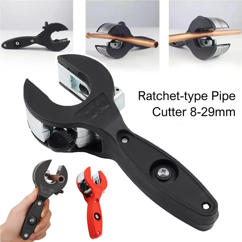 

1pc Ratchet Tube Pipe Cutter For Cutting 8-29mm Stainless Steel Copper Aluminium Ratchet Scissors Hose Cutting Hand Tools