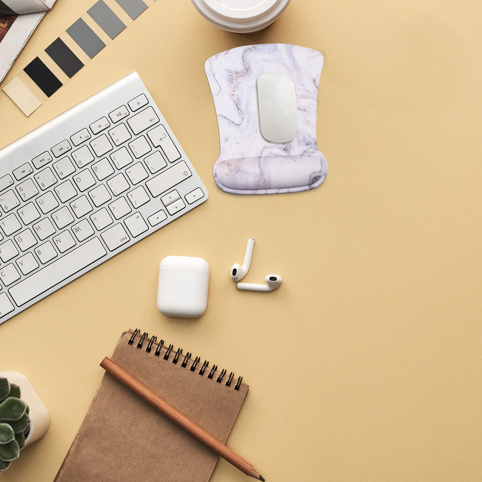 

1Set Mouse and Keyboard Wrist Rest Anti Slip Bottom Design Comfortable Hand Feeling for Home Office Use Memory Wrist Support