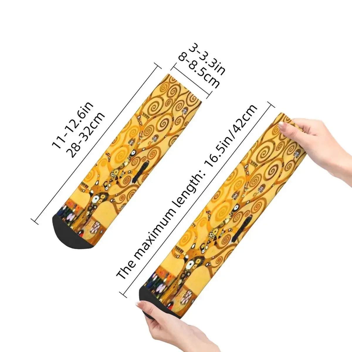 Gustav Klimt - Calcetines Árbol de la vida Harajuku Medias súper suaves Calcetines para todas las estaciones Accesorios para regalo de cumpleaños para hombre y mujer