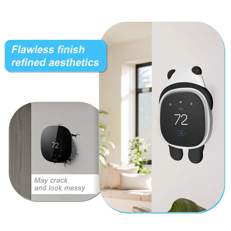 

Новинка 2025: Декоративный настенный кронштейн в форме панды для умного термостата Ecobee, простая установка, серия Wall Pro