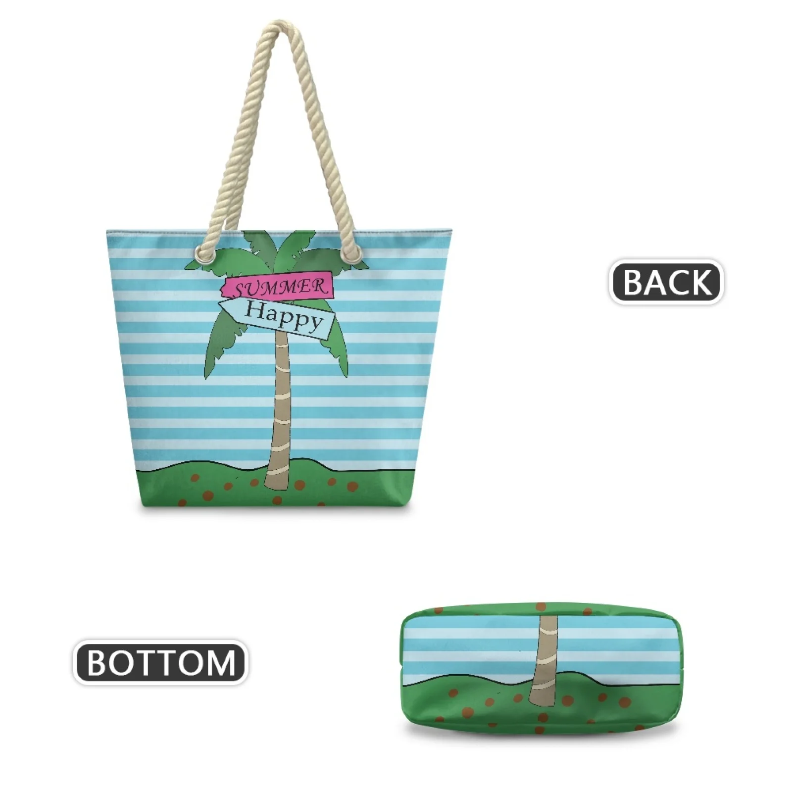 حقيبة يد نسائية كاجوال من HYCOOL، حقيبة كتف مخصصة، حقيبة كتف للسفر وحفلات الشاطئ