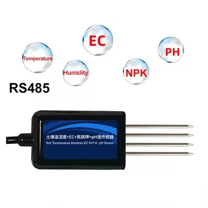 2026 Portable Modbus Multi-parameter Analyzer NPK Ec Ph Plant Agriculture Soil Moisture Detector Temperature and Humidity Humidi