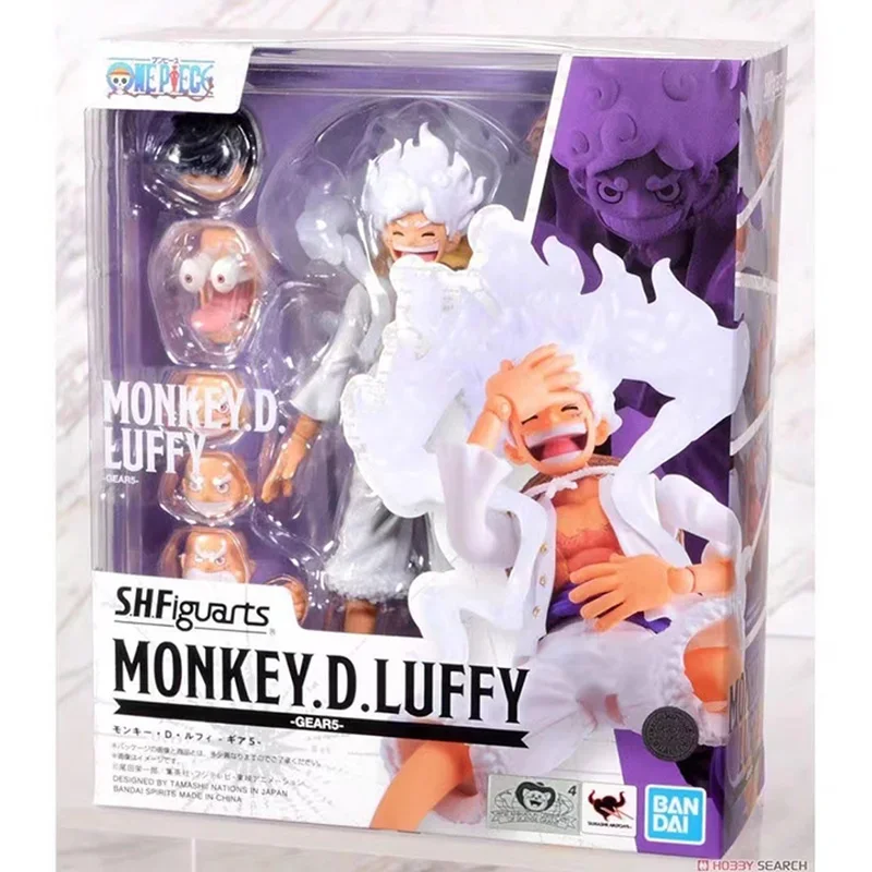 In Stock 100% Original Bandai Sh Figuarts Shf One Piece Monkey.D.Luffy Gear5 Action Figuarts Anime Model Toys