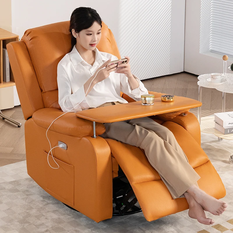 

First-class space sofa cabin multifunctional single sofa reclining lazy electric massage chair computer office chair manicure