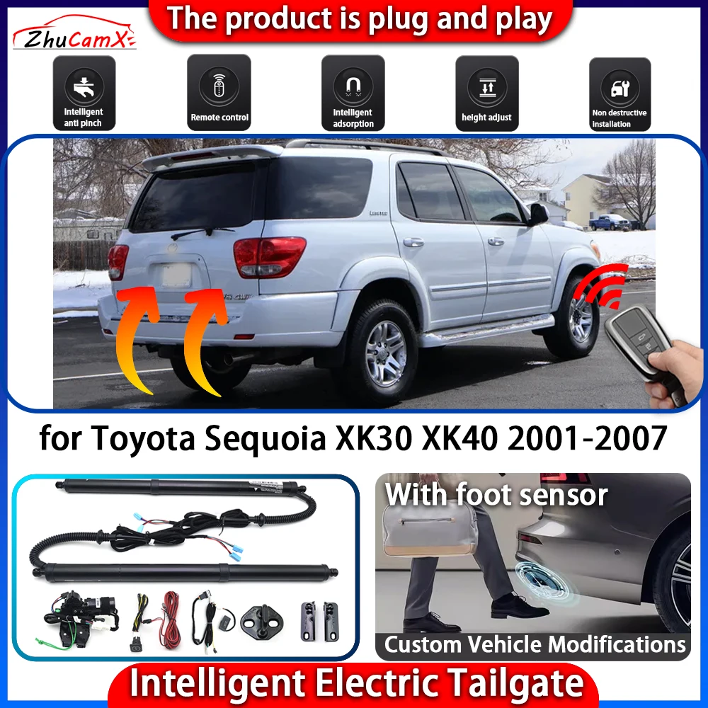 

ZhuCamX Smart Powered Tailgate System for Toyota Sequoia XK30 XK40 2001-2007 Automatic Intelligent Trunk Lift Control Kit