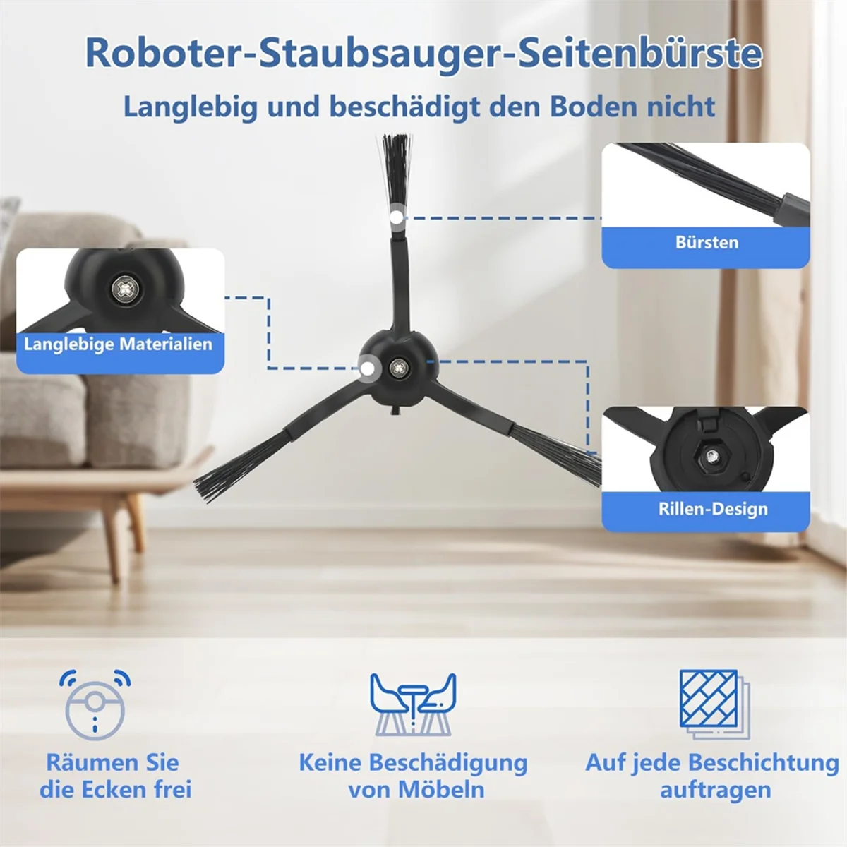 B26B Accessories Compatible with Roborock Q Revo Rbot Vacuum Cleaner, Roller Brushes,HEPA Filters, Dust Bags,Side Brushes