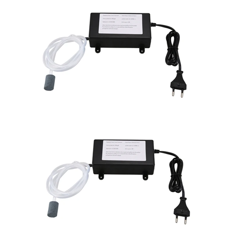 

2 Pcs Ozone Generator 1000Mg Ozonizer Treatment Fruit Vegetable Fish Tank ,EU Plug
