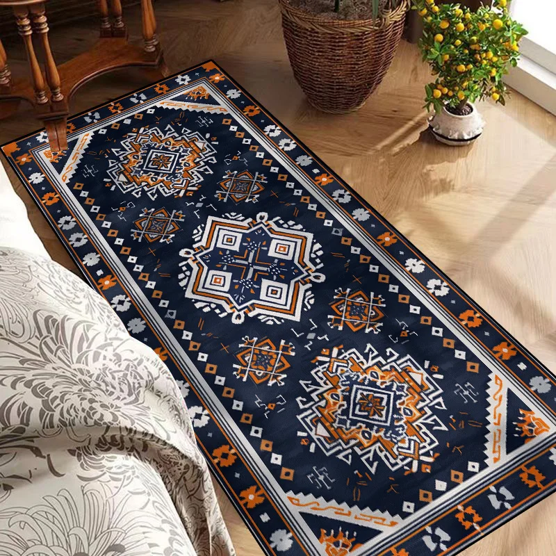 Persia Long Strip Carpets for Living Room Decoration Home Sofa Side Long Rugs for Bedroom Bedside Non-slip Floor Mat Alfombra 러그