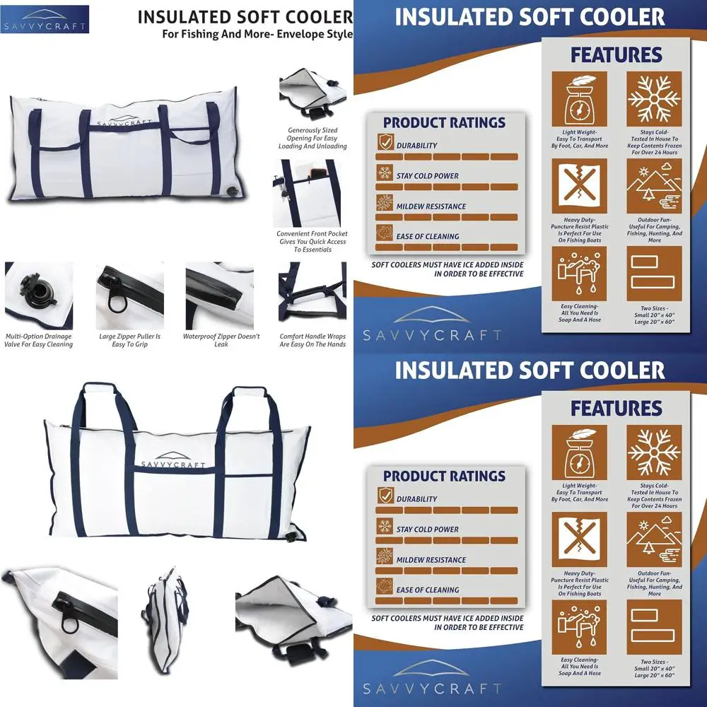 

Heavy-Duty Insulated Storage Bag with Easy Grip Handles, White, 60L x 20H