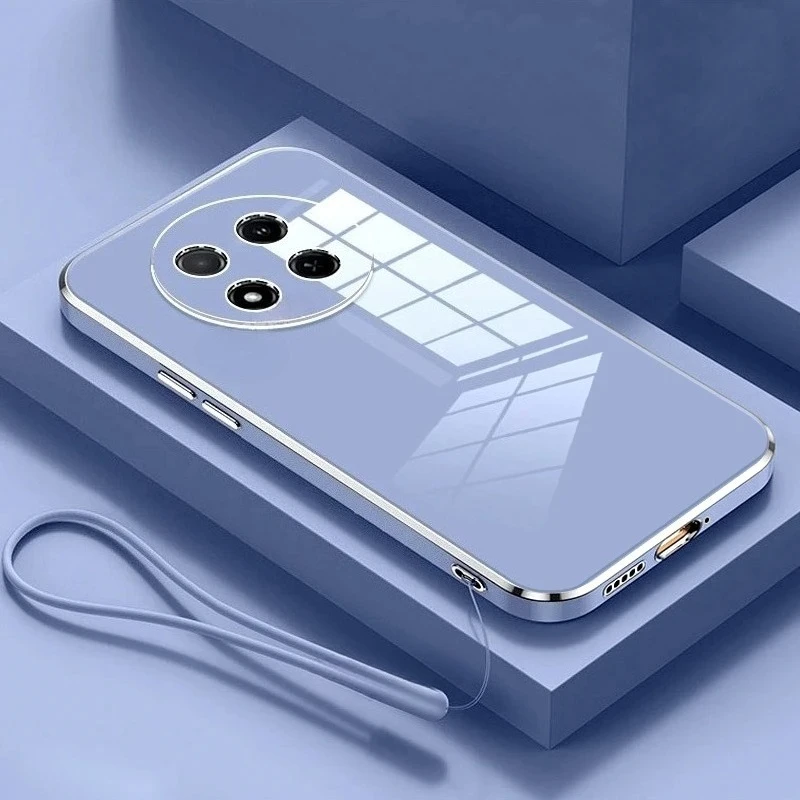 매직7라이트 고급 도금 랜야드 실리콘 케이스 (화웨이 아너 매직 7 6 5 매직7 라이트 프로 X9c X9b X9a 아너x9c 소프트 커버)