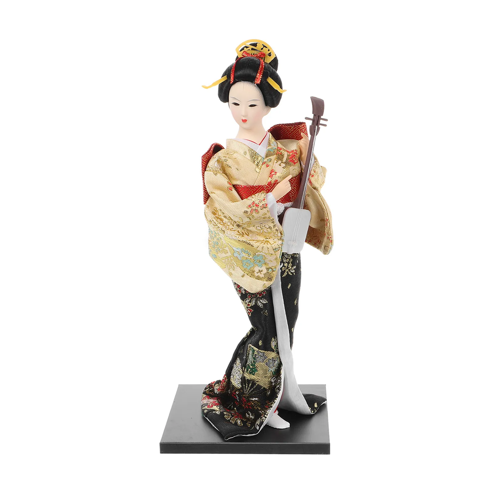 

Japanese Geisha Kimono Statue Traditional Handicraft Tabletop Home Decor Asian Aesthetic Artistic Sculpture