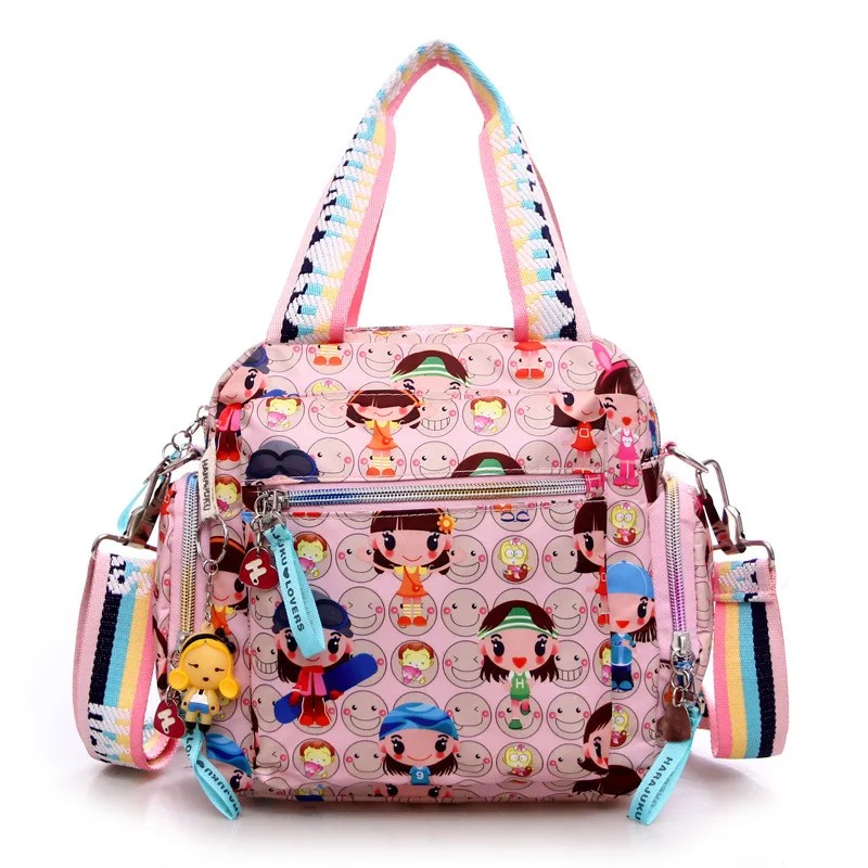 New Woman Cowboy Bag Candy Color Cute Shoulder Bag Girl Harajuku Baby Handbag 2026 Multi-functional Oxford Cloth Messenger Bag