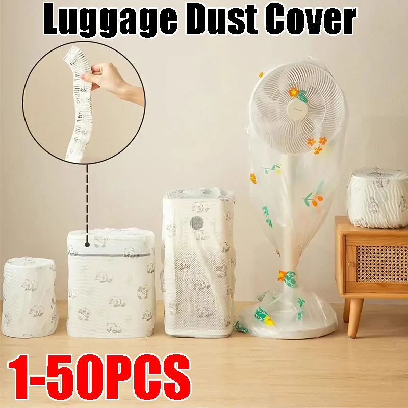 

Luggage Dust Cover All-in-One Disposable Non-Woven Fabric Universal Fit for Suitcase Rainproof Protective Wrap for Bag Clean Dry