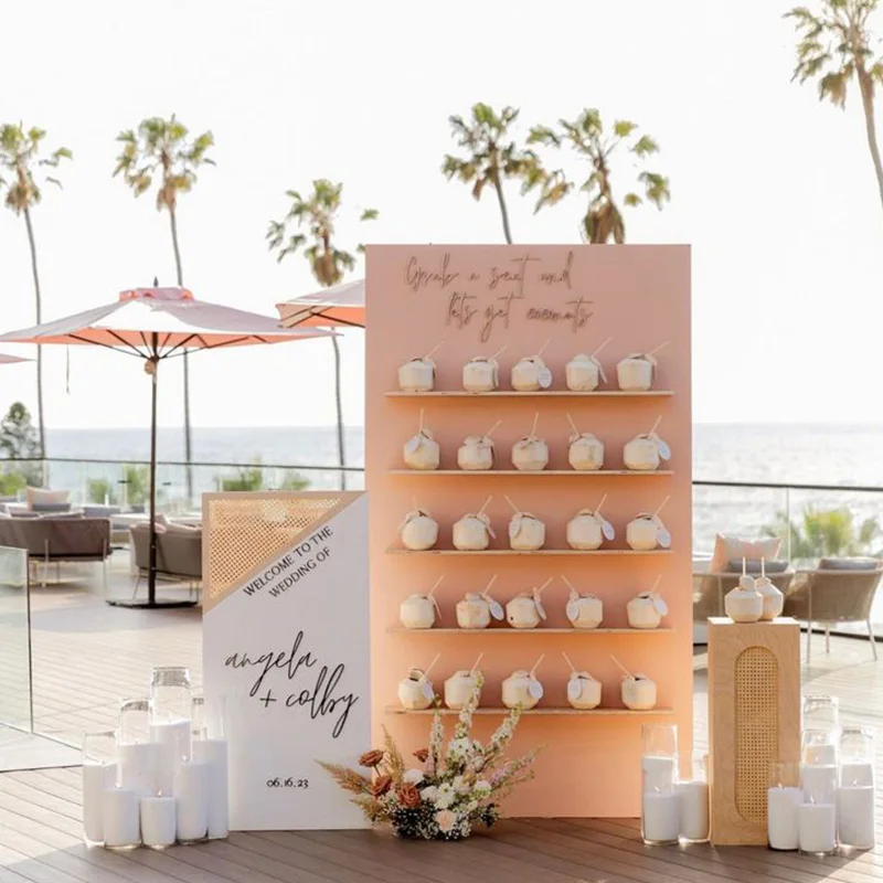 

Индивидуальный современный настенный кронштейн для шампанского, стена для шампанского для украшения свадьбы или дня рождения