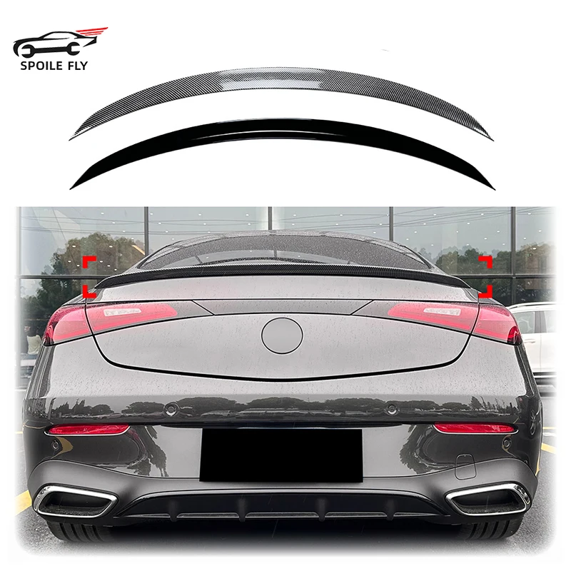 AMG Style Car Rear Wing Spoiler Glossy Black Or Carbon Fiber Look Body Kit For Benz CLE Coupe CLE260 300 CLE53 2024+