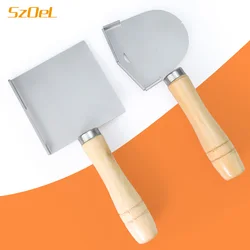 Dental Waxing Spatula, Stainless Steel Spatula, Square and Semi-circular Wax Bank Tools, Fast Thermal Conductivity
