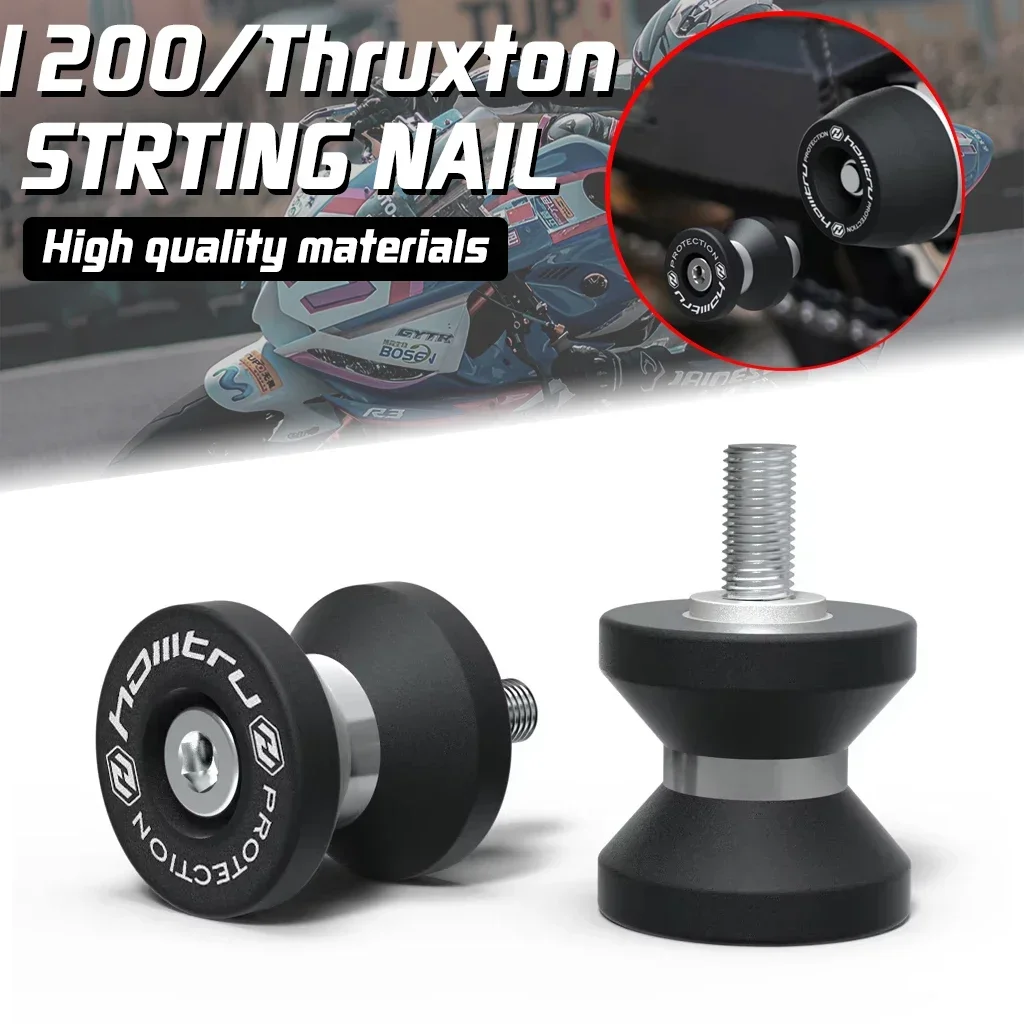 Motorcycle Swingarm Spool Slider Bobbins Bracket Bolt Kit for Triumph Speed Twin Scrambler 1200 Thruxton T120 RS
