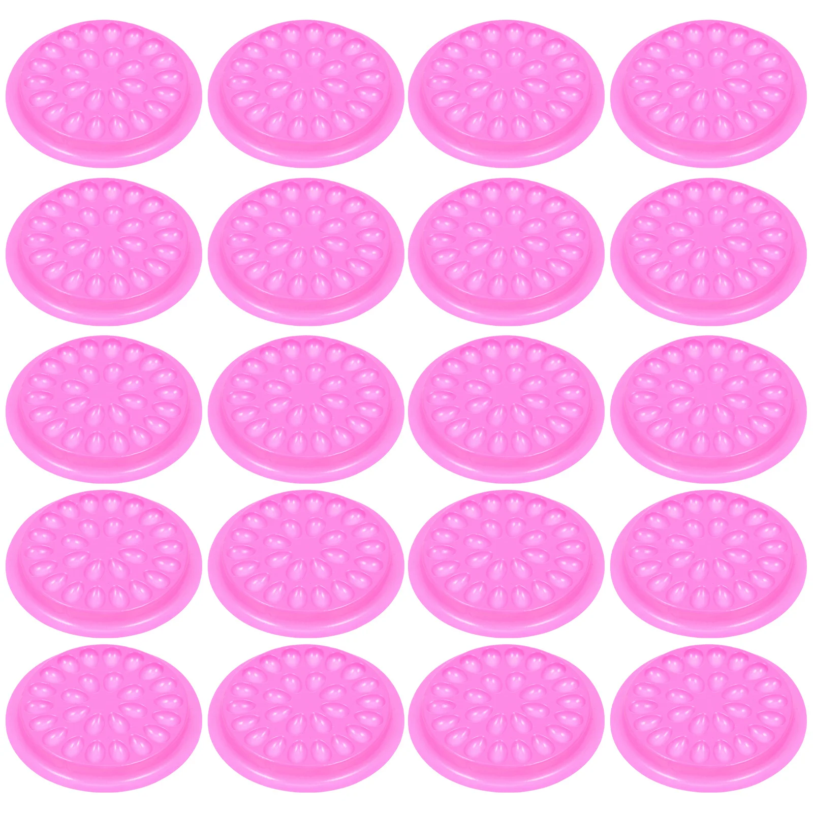 

100Pcs Eyelash Glue Pad PVC Grafting Plates Compact Design for Semi- Easy Storage False Lash Holder Salon Supply