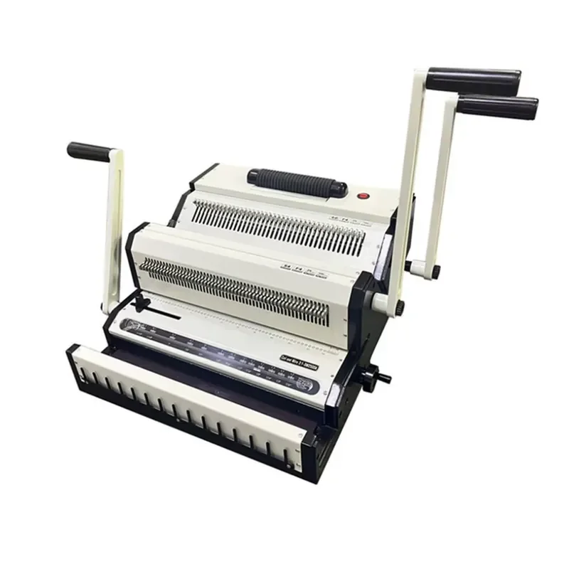 Hot Sale Spiral Coil Paper Wire Binding Machine 2 in 1 Binding Machine
