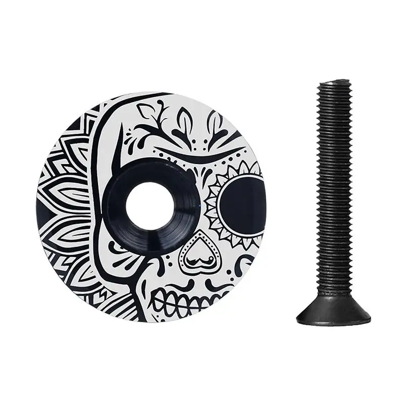 Bike Stem Top Cap 28.6mm Aluminum Alloy Bicycle Headset Cover for Road  Cycling Fork Steerer Tube Decorative Part