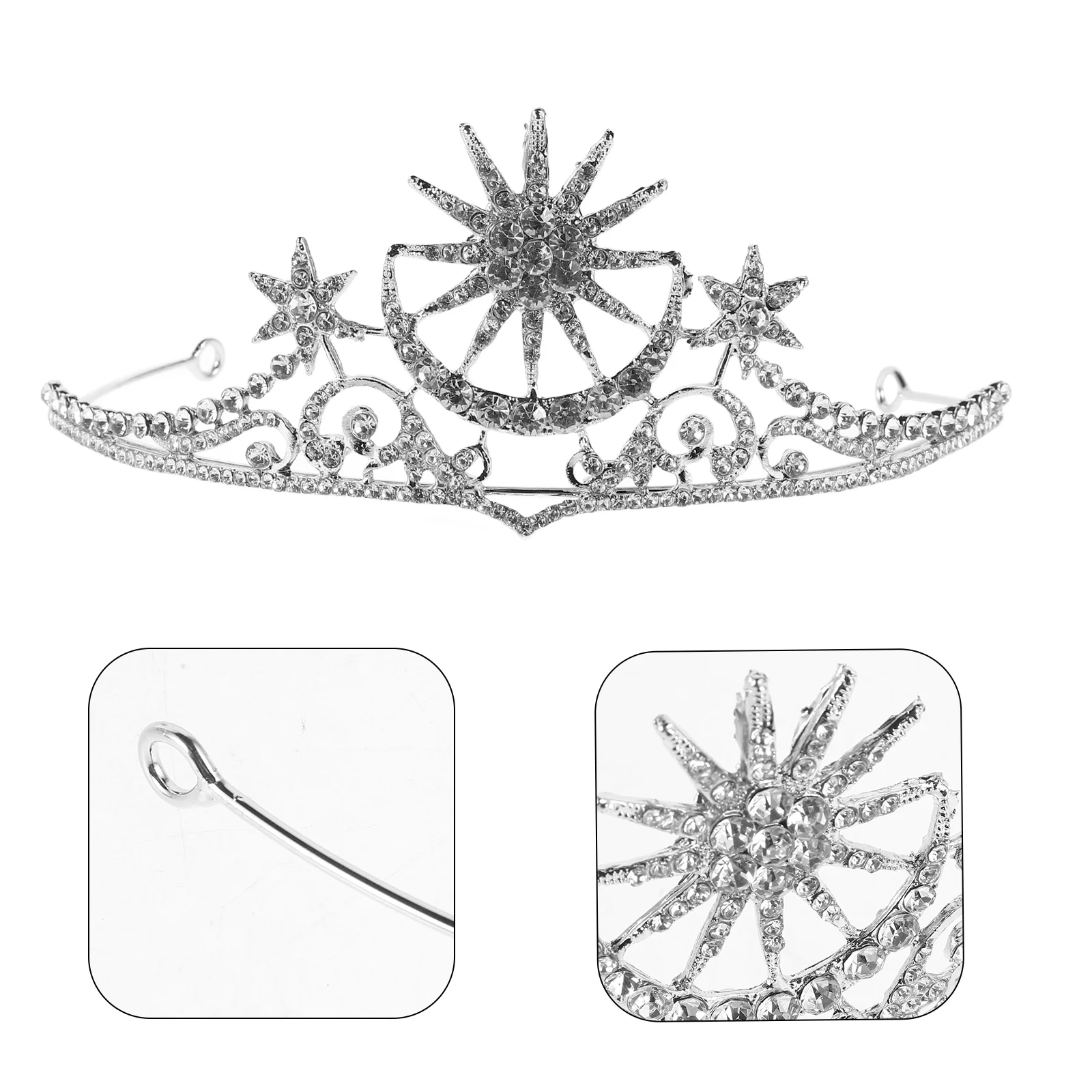 

Headpieces Decoration Jewelry Headwear Women Tiara Headgear Crown for Rhinestones Bridal Wedding